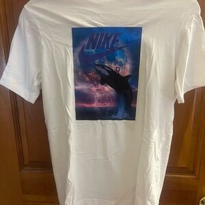 Nike White Graphic Boys T-Shirt